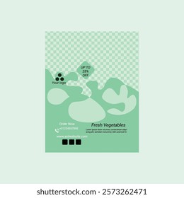Fresh Vegetables Flyer Template Design
