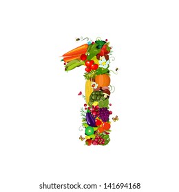 Fresh vegetables and fruits number 1