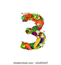 Fresh vegetables and fruits number 3