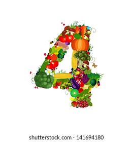 Fresh vegetables and fruits number 4
