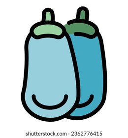 Fresh vegetables icon outline vector. Paleo diet. Free food color flat