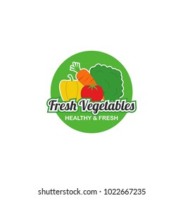 
Fresh Vegetables Logo Design Vector