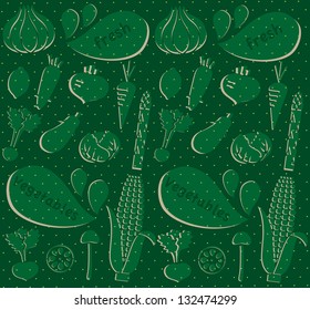 fresh vegetables retro background