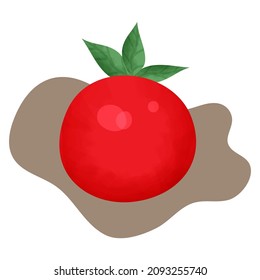 Fresh vegetables tomatoes isolated on background