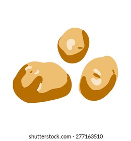 Fresh Vegetables Vector Concept of Potatoes