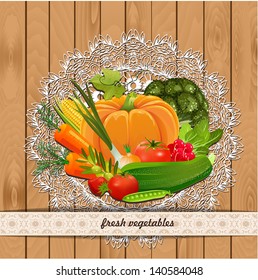Fresh vegetables for your design. Vintage collection