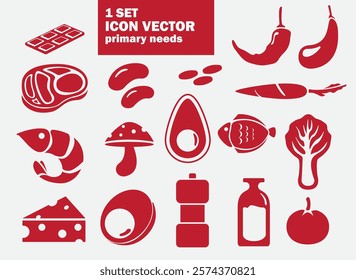 A fresh and vibrant icon set featuring various vegetables, perfect for use in culinary, farming, health, or lifestyle projects.