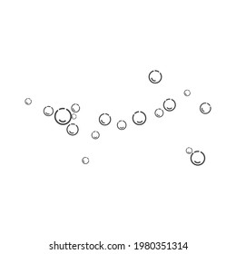 Fresh water bubbles illustration vector