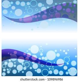 Fresh water bubbles rising to the surface
