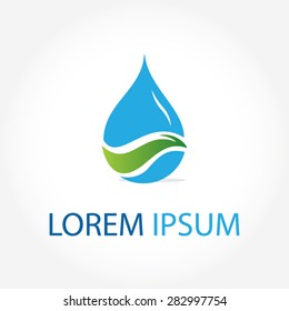 Fresh Water Drop Logo