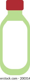 Frisches Wasser, Illustration, Vektorgrafik auf weißem Hintergrund.
