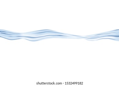 Fresh water liquid background. Clear and fresh water concept with ripples. Waves, flow on the surface. Isolated realistic vector illustration