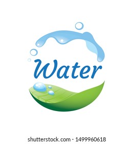 drinking water logo design