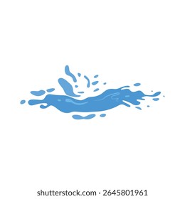 fresh water splash design ornament