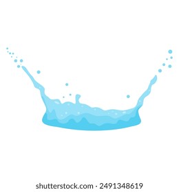 Fresh water splash on isolated background.