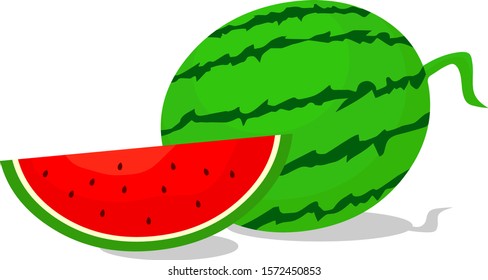fresh watermelon asset vector game and art