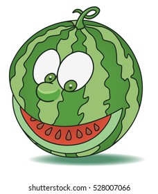 Fresh watermelon cartoon