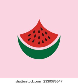 Muster für das Design des frischen Watermelon-Logos