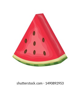 fresh watermelon fruit nature icon