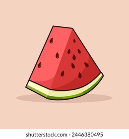 Fresh watermelon fruit vector illustration