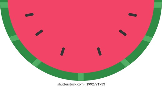 Fresh watermelon, illustration, on a white background.