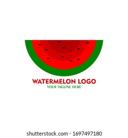 Fresh watermelon logo. Great for fruit companies and fruit juice stores