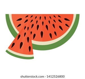 fresh watermelon portion summer icon