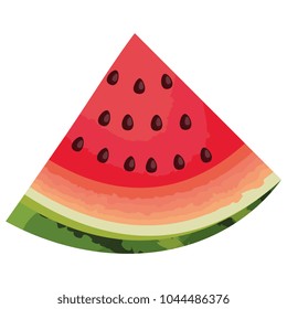 fresh watermelon sliced fruit icon