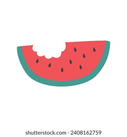fresh Watermelon Sliced Pieces illustration