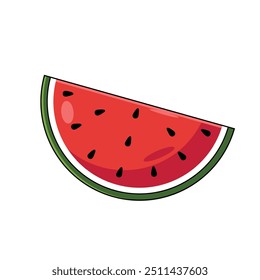 Fresh Watermelon for summer on white background