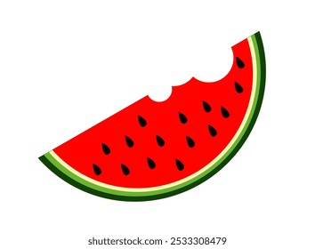 Projeto de ilustração de vetor de melancia fresca