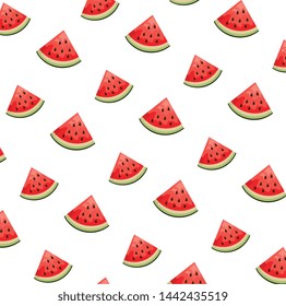 fresh watermelons fruits pattern background