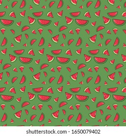 Fresh Watermelons Pattern. Swatch Included