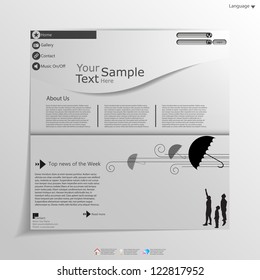 Fresh White Web Site Template,