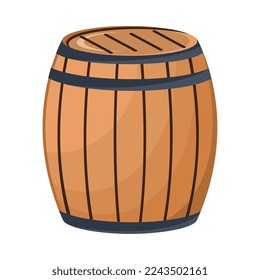 fresh wine barrel drink icon