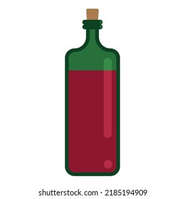 fresh wine bottle drink icon