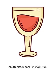 fresh wine cup drink icon