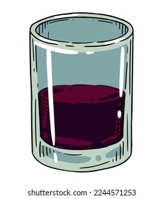 fresh wine in glass icon