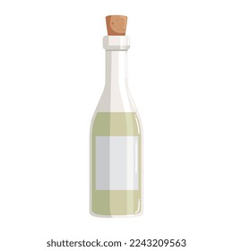 fresh wine white drink bottle icon