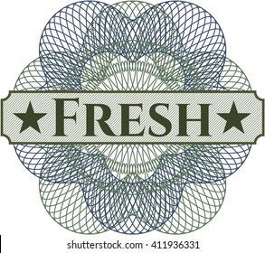 Fresh written inside abstract linear rosette