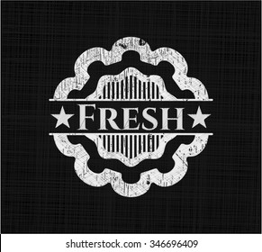 Fresh written on a blackboard