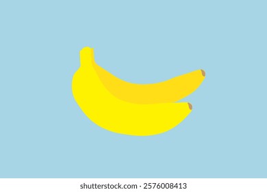 Fresh yellow banana vector image