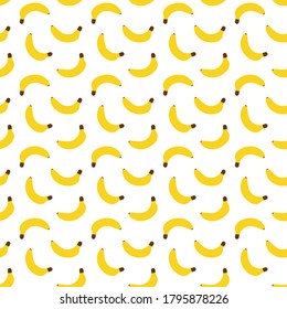 Plátano amarillo fresco vectorial de fondo transparente. Comida, comida sana.

