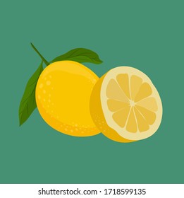 
Fresh yellow juicy lemon for tea, lemonade and cooking