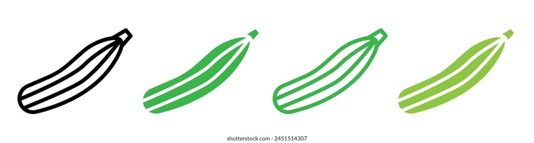 Fresh zucchini or cucumber icon depicting healthy vegetarian food options