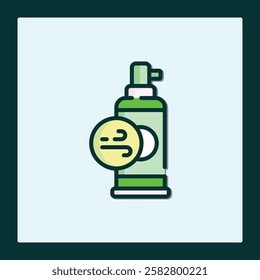 Freshener Spray Icon: Clean Air Graphic Design