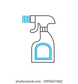 Freshening plants linear icon concept. Freshening plants line vector sign, symbol, illustration.