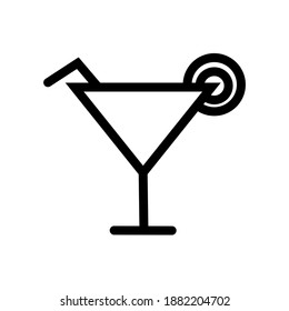 freshjuice glass, cocktail juice illustration isolated - fresh drink sign symbol
