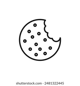 Freshly Baked Cookie Icon for Dessert Shops