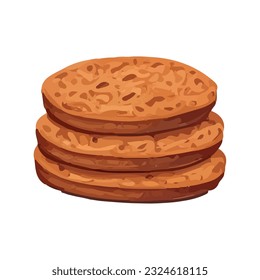 Freshly baked cookies icon isolated design